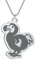 IOETSEUT Herren Halsketten Gothic Extinct Dodo Vogel Gummi Tier Anhänger Halskette für Männer und Frauen Einfacher Schmuck Geburtstagsfeier Geschenke das Geschenk