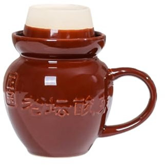 CAPIJIONG Taza de cerámica personalizada vintage peculiar de 380 ml con tapa de cuchara para café con leche casera y tapa