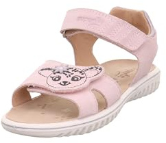 Superfit Mädchen Sandaletten Sparkle, Kinder Sandalen, Weite: M IV, Sommerschuhe, Freizeitschuhe, offene Schuhe, Strandschuhe, ROSA (500), 27 EU