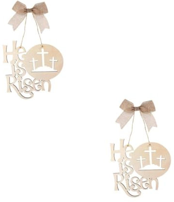 Zerodeko 2St Anhänger wandverkleidung Wand polsterung hochzeitsdeco holzdekor osterstreudeko dekorative Türkränze religiöse osterdekorationen Osterkranz Zeichen dekorativer Türkranz Textil