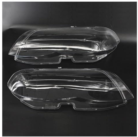 BTDLE Auto Frontscheinwerfer Objektivabdeckung für BMW X5 E53 2004 2005 2006,Lampenschirm Autoscheinwerfer Scheinwerfer Abdeckung