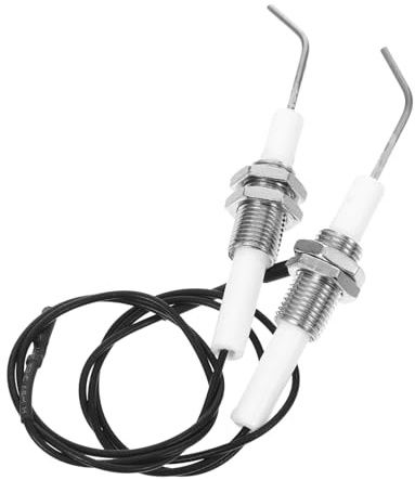 Milisten 2 Stück Keramik Gasherdzünder M10x1 mit Universeller Kompatibilität und Zuverlässiger Zündung Geeignet für Gasgrill und Kamin für Indoor und Outdoor