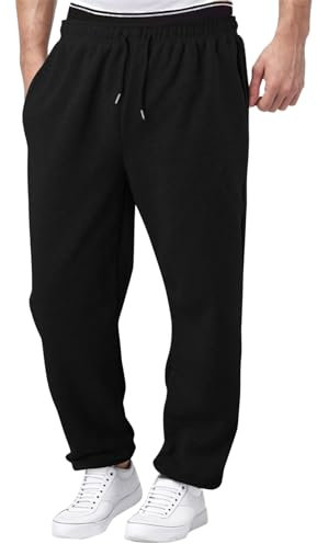 pantaloni pile uomo, Pantalone Tuta Uomo Taglia Forti Pantaloni Running Uomo Vestibilità Rilassata Pantaloni Ginnastica Uomo Pantaloni Comode Morbidi Pantaloni da Allenamento per Il Tempo Libero