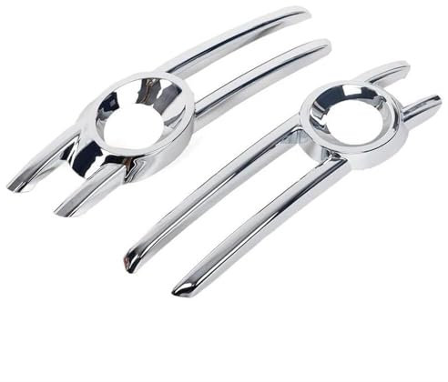 TIUEO Auto Frontgrill Nebelscheinwerfer Gitter Grill für Audi Q3 2013 2014 2015, Auto Frontstoßstange Nebelscheinwerfer Kühlergrill Abdeckungsgitter Entlüftungsgitter