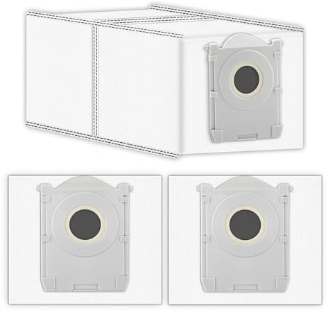 (3 piezas) X8 PRO OMNI Bolsas de repuesto para las aspiradoras robot ECOVACS DEEBOT X8 Pro OMNI/ T50 PRO Omni/ X8 Omni/ T80 Omni/ X9 Pro Omni, carbón activado bolsa de aspiradora desechable