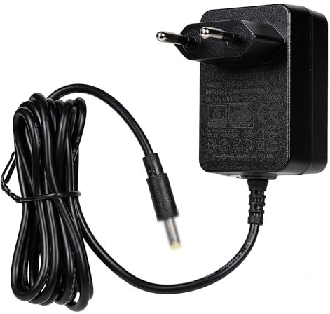 Carbosing 9V 0,5A 500mA /1A 1000mA/ 1,5A 1500mA / 2A 2000mA Adaptateur Secteur Alimentation Chargeur Compatible avec 4,0mm * 1,7mm Connecteur 100-240V AC, 50-60Hz Charge Rapide Détection Intelligente
