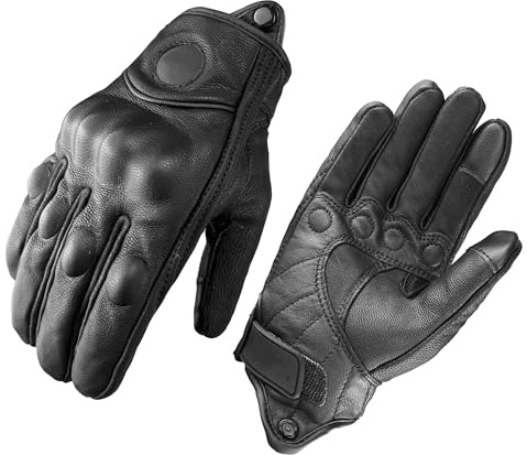 WANGZEYU Motorradhandschuhe Motorradhandschuhe Herren Damen Moto Radfahren Winterhandschuh Motorrad Motocross Motor S-3XL XXL Fahrradschutz Motorrad Handschuhe(Non Perforated,XXXL)
