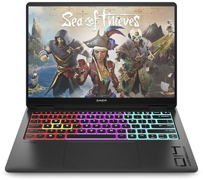 HP OMEN Transcend 14-fb1006ns - Ordenador Portátil Gaming de 14 OLED 3K 120Hz Intel Ultra 7-255H, 32GB RAM, 1 TB, NVIDIA GeForce RTX 5060, Windows 11 Home Negro - Teclado QWERTY Español