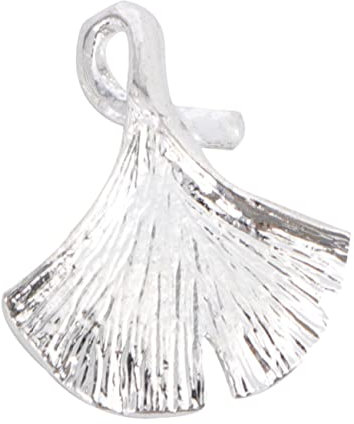 DOITOOL 5 Stück Ginkgo Anhänger Diy Schmuckzubehör für Einzigartige und Armbänder Bastelmaterialien Silber für Persönliche Geschenkideen