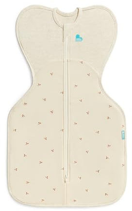 Love To Dream™ Swaddle UP™, Medium 6-8.5 kg - Twigs Oatmeal, Snug Fit, Supports Healthy Sleep Routine, 1.5 Tog For Mild Temps (18-22°C), Machine Washable Cotton Fleece, 2 Zips, Easy Nappy Change