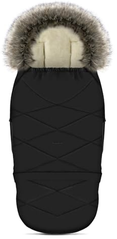 my junior® ThermoWool 4in1 Fußsack Snøheim 100% Schurwolle, reflektierend, wasserabweisend (Cozy Nightfall)
