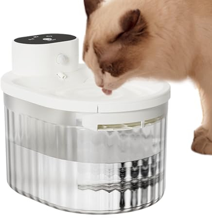 Penlimly Fontaine à Eau pour Chats – Chargeur Automatique Rechargeable de 3 L – Détection Intelligente – Fontaine à Eau pour Chaton – pour arroser Les Chiens, Chatons, Petits Animaux, Maison, dortoir