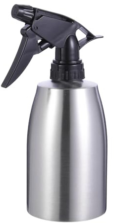 Abaodam Edelstahl Sprühflasche Handdrucksprayer Gartensprüher Blumensprüher Bewässerungssprüher für Topfpflanzen und Garten