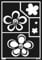 KREUL 74853 - Window Style Schablone Blumen A5, flexibel, selbstklebend und wiederverwendbar, für individuelle Gestaltungen