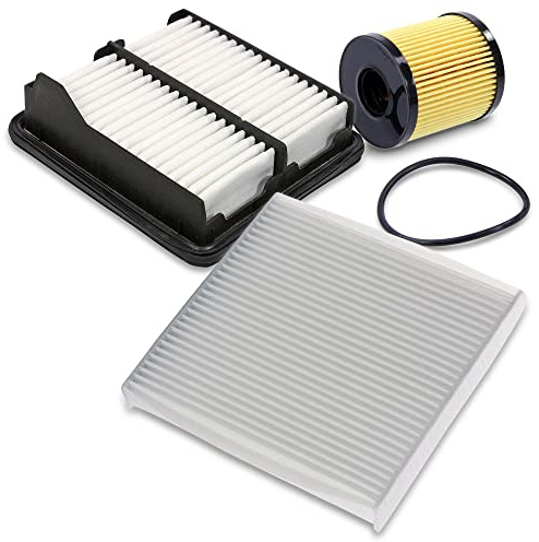 BESTPRICE Inspektionspaket Filterset mit 1x Ölfilter; 1x Luftfilter; 1x Innenraumfilter, KOMPATIBEL MIT - HONDA JAZZ III (GE_, GG_, GP_, ZA_)