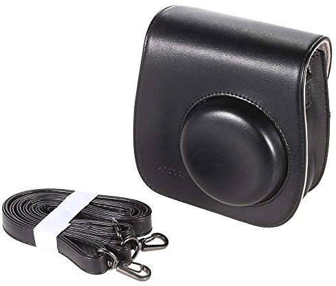 Andoer Leather Camera Case Bag Cover for Fuji Fujifilm Instax Mini 8 / 8s / 8+ / 9 Single Shoulder Bag