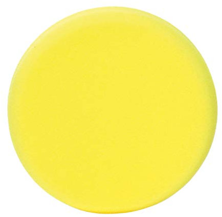 Dino KRAFTPAKET 180mm Polierpad medium | Polierschwamm mittelhart mit Klett | Ø 180mm, Höhe 30mm, Yellow