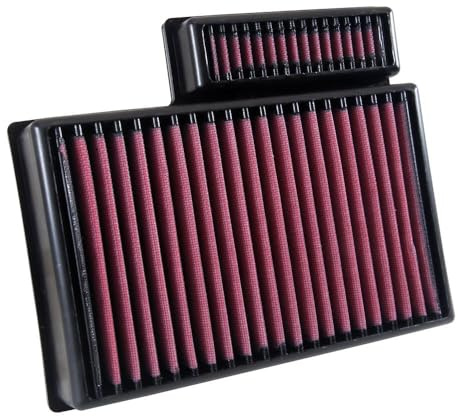 K&N High-Flow Original Lifetime Engine Air Filter: Increase Power: Premium, Washable: Compatible with 2015-2024 FORD: Transit 150, Transit 250, Transit 350, 33-5024