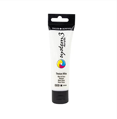 SYSTEM3 Acrylfarbe, 59 ml, Titanweiß