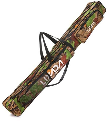 Fishing Bag,Lixada Portable Fishing Rod Bag Double Layer Large Capacity Fishing Rod Tackle Bag 120/150cm