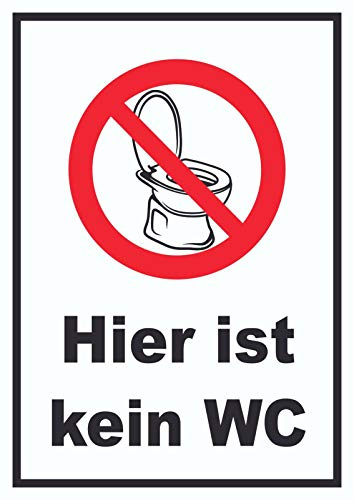HB-Druck Hier ist kein WC Schild A5 (148x210mm)