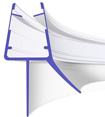 IQ-Handel Duschdichtung Gebogen 120cm 1200mm für 5mm, 6mm, 7mm und 8mm 8899 Glasstärke Duschdichtung Wasserabweiser Ersatzdichtung Duschprofil Duschtürdichtung