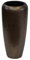 Pot de fleurs, élégant, en fibre de verre et métal, avec insert, pour l'intérieur, jardinière, vase, petit modèle : 75 cm, bronzé