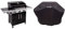 Char-Broil Performance SeriesTM 340B - 3 Burner Gas Barbecue Grill with TRU-InfraredTM Technology Black Finish with Barbecue Grill Cover, Black