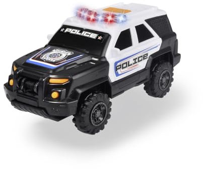 Dickie Toys Vehicle Polizia Simba Dickie Action Series SWAT Cm. 18, Luci E Suoni, Try Me Mezzi Giocattolo, Multicolore, 203302015