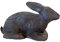 Leitold 3D Tier Hase liegend - Black Edition