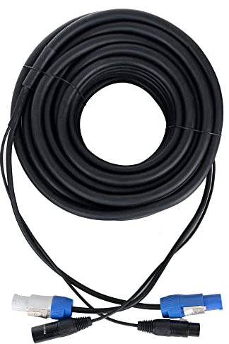Pronomic Stage PPD-20 Hybridkabel Powerplug/DMX 20m - ideal zur Verkabelung von Lichteffekten & Bühnenbeleuchtung