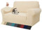 MAXIJIN Jacquard Sofabezug 2 Sitzer Couchbezug Stretch Sofahusse für Wohnzimmer Sofa-bezug für Hunde Haustiere Schonbezug Sofa mit Anti-Rutsch-Schäume (2 Sitzer, Hell Beige)