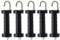 YORKING 5 x Heavy Duty Door Handle Electric Fence Arch Hook Gate Handle + Spring Inside Insulator