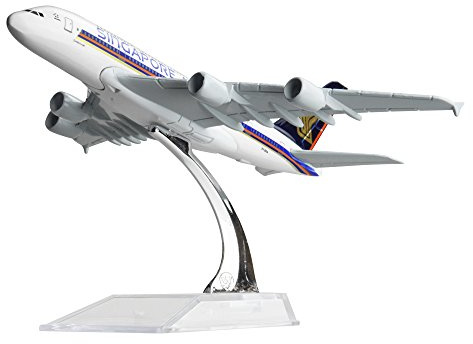 LESES Diecast Plane Model 1:400 scale Singapore A380 Airplane Model for Decoration or Gift