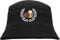HB_Druck Lorbeerkranz Fussball Bier Fischerhut - Bestickt - Bucket Hat Anglerhut Hut S/M Schwarz