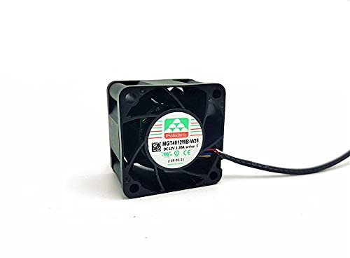 Zyvpee® 40mm MGT4012WB-W28-E 12V 1.2A 4Wires 4cm PWM Ventilador de refrigeración 40x40x28mm