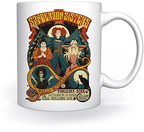 Sanderson Sisters Halloween Live Tasse Weiß Für Kaffee Tee Cappuccino Kakao Mug White Coffee Tea Cacoa