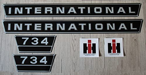 IHC/Mc Cormick Aufkleber international 734 Silber Logo Emblem Sticker Label Set groß