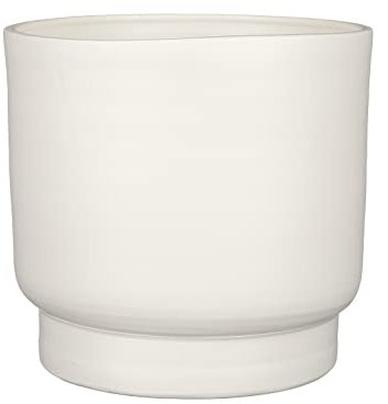 MICA Decorations Riva Blumentopf - H23 x Ø26 cm - Weiß