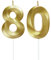 Lahviuu Geburtstag Zahlen Kerzen,80 Geburtstag Zahl Kerzen Gold Geburtstagskerzen Cake Topper Geburtstag Kuchendeko Kuchen Dekoration,für Hochzeit Party Hochzeit Jahrestag Feier Lieferungen