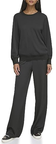 Karl Lagerfeld Paris Damen L3ga9537-blk-xs Bluse, Schwarz, X-Klein