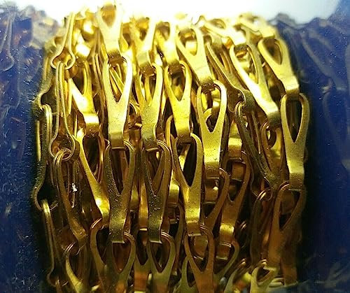 Polished Brass Chandelier Chain Mirror Picture Hanging 1 Meter Length 16mm Links