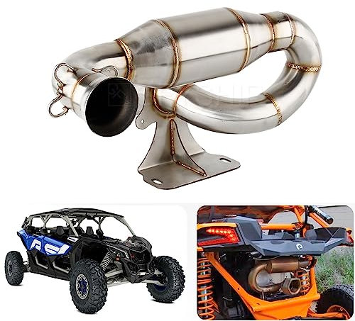 For Can Am Maverick X3 Turbo RR XRC CE/XRS CE 2021-2023, For Can-Am Maverick X3 Turbo RR RS/DS CE 2022-2023 Motorrad Auspuff Middle Link Pipe Abgaskrümmer