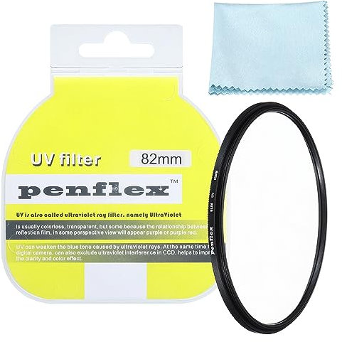 PATIKIL 82mm Filtre, 1 pcs Protection Filtre Slim UV-Protection Caméra Objectif Filtre Aluminium Optique Caméra Accessoire Cristal Clair Photos pour 82mm Appareil Photo Objectif