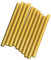 Oshhni 10Pcs Colored Hot Melt Glue Sticks Glue Sticks Color Glitter Hot Glue Sticks, Gold