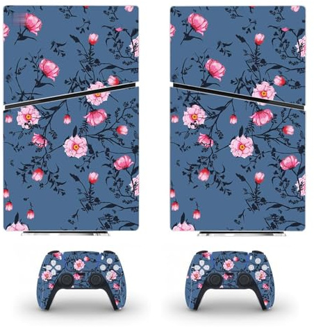 sans Bulles Skin pour PS5 Slim Disc Edition & Digital Edition Console Et Manette Vinyl Cover Skins Wraps Scratch Resistant, Compatible avec pour PS5 Slim 63220 Anti Rayures (Size : Disc Version)