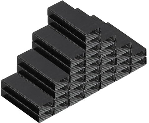 PATIKIL Heftklammern für Hefter, 2er Pack #10 Mini 3/16 Zoll Länge Heftklammern für Bürobedarf, Schwarz