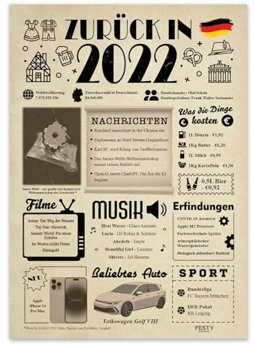 Geburtstagskarte 3 Frau und Mann - Geschenke zum 3. Geburtstag Frau - Geburtstagsgeschenk für Männer 3 - Geburtstagsdekoration 3. Geburtstag Männer und Frauen - 2022. Hochzeitstag