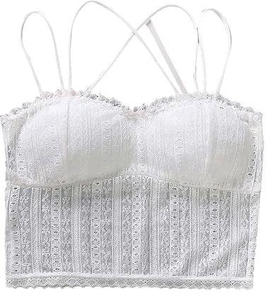 Generico Seno in Silicone Reggiseno A Fascia con Ferretto Reggiseni Sostegno per Donne Cintura Regolabile Reggiseni a Copertura Totale Comodi Reggiseni Senza Reggiseno Sportivo (White, One Size)