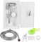 Box doccia esterno con interruttore caldo freddo con kit 2 chiavi per camper, camper, roulotte e kit box doccia esterno per barca con acqua dolce fredda